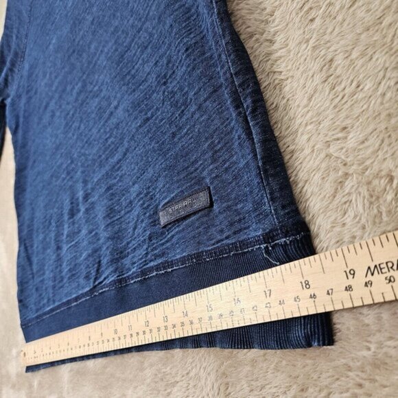 G-Star Raw Denim Long Sleeve Pullover Sweatshirt Logo Blue Shirt Men's Size L - Picture 6 of 10
